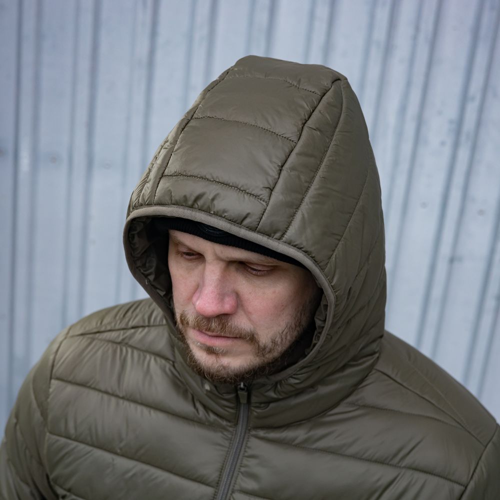 Maverick демісезонна куртка Puffer Hooed (Army Green), 3XL