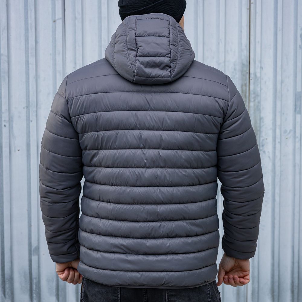 Maverick демисезонная куртка Puffer Hooed (Dark Gray), 3XL