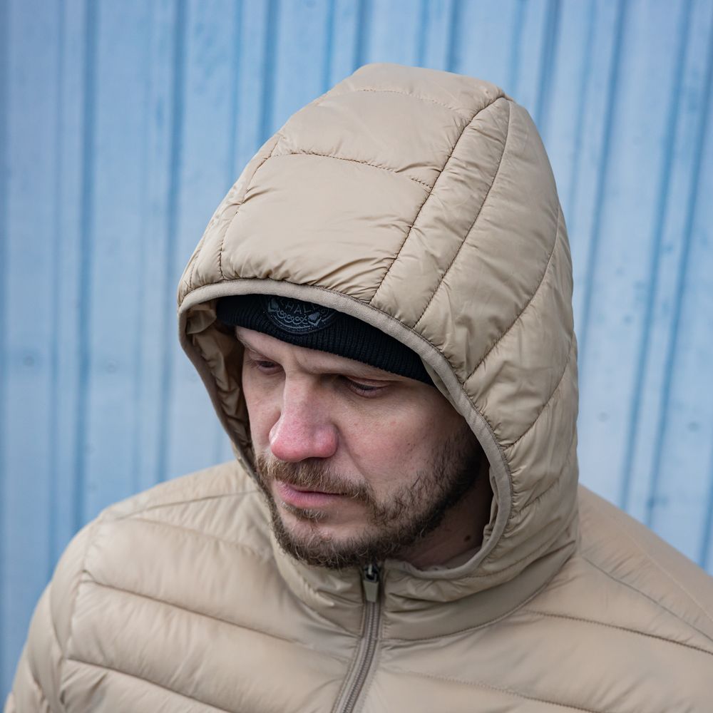 Maverick демисезонная куртка Puffer Hooed (Khaki), 3XL