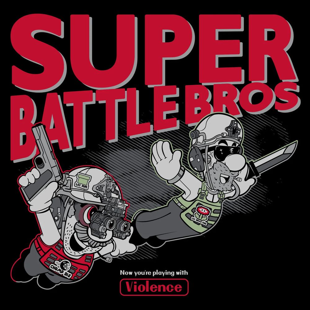 Grunt Style футболка Super Battle Bros, XL