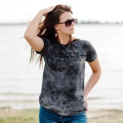 Grunt Style женская футболка Beautiful Badass (Black Wash), L