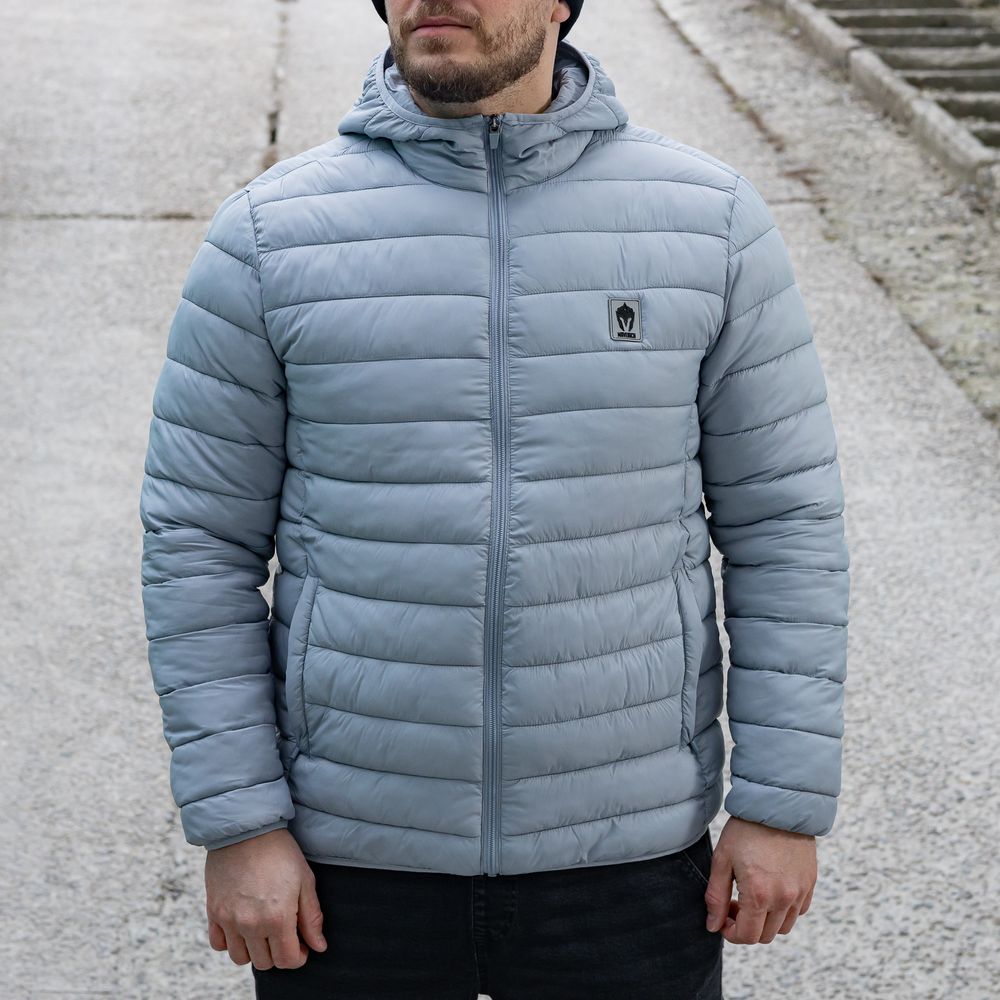 Maverick демісезонна куртка Puffer Hooed (Light Gray), XXL