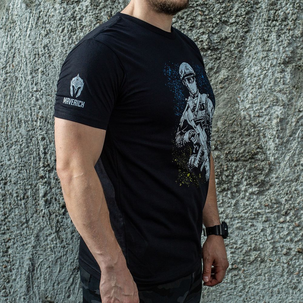 Maverick футболка Ukrainian Warrior (Black), XS