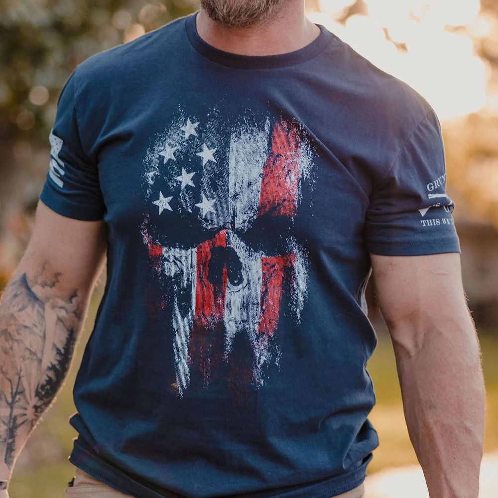 Grunt Style футболка American Reaper 2.0 (Navy), XXL