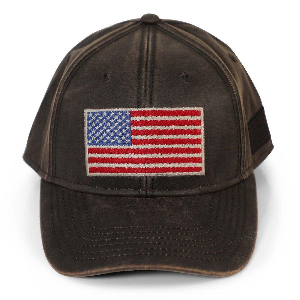 Grunt Style кепка Waxed Full Color Flag (Brown), Регулюємий