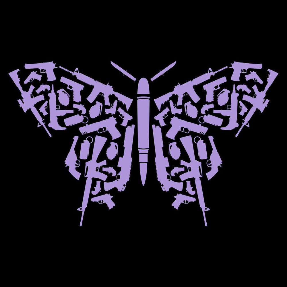 Grunt Style жіноча футболка 2A Butterfly (Black), S