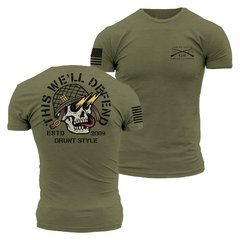 Grunt Style футболка Death Skull (Military Green), XL