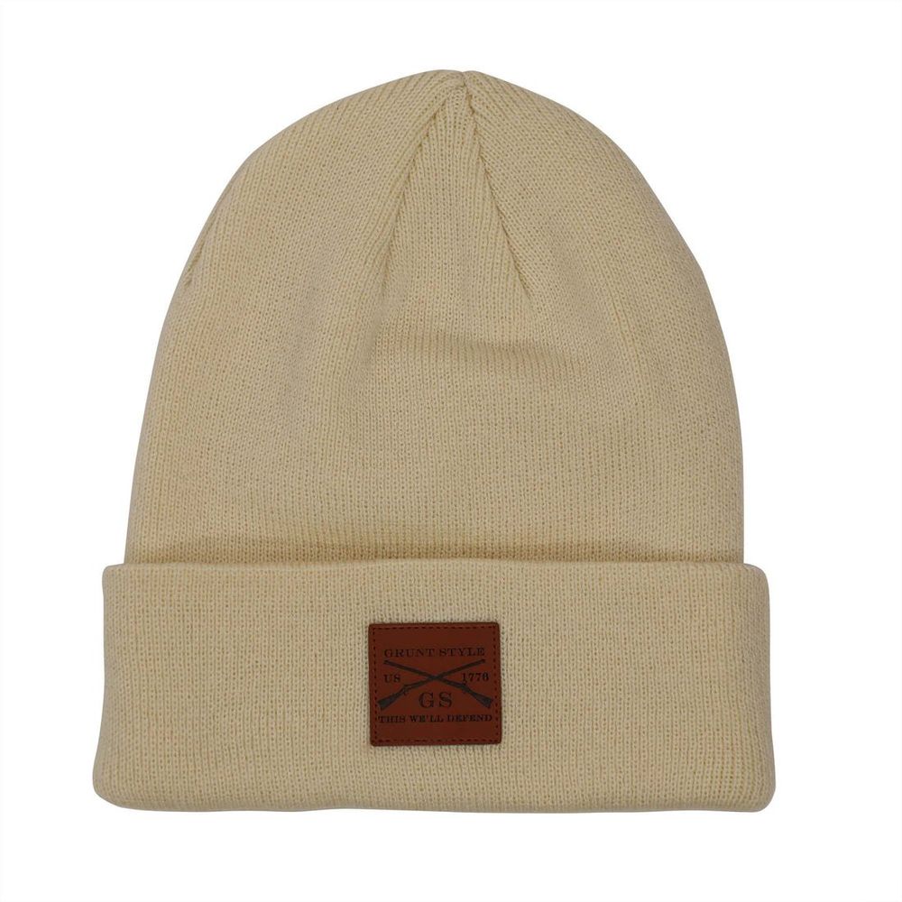 Grunt Style шапка Cuffed Beanie (Natural)