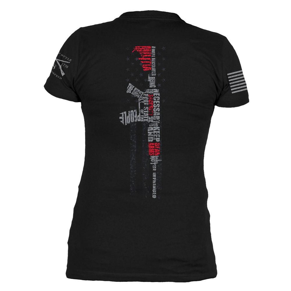 Grunt Style женская футболка Second Amendment 2.0 (Black), L
