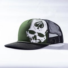 Zero Foxtrot кепка Skull Trucker (OD Green)