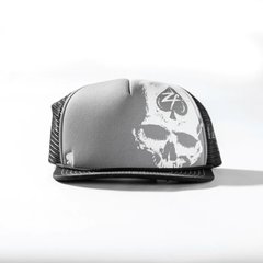 Zero Foxtrot кепка Skull Trucker (Gray)