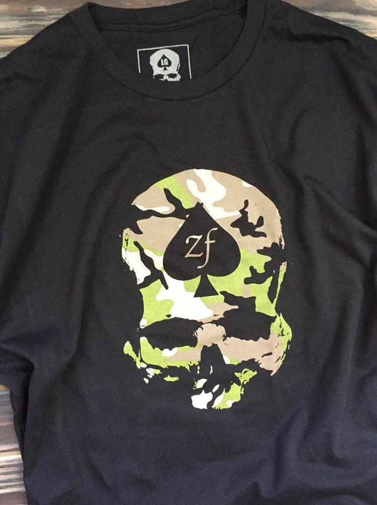 Zero Foxtrot футболка Mystery Camo Skull (Green), XL