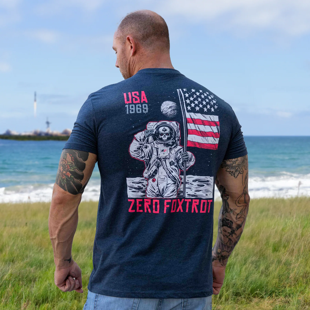 Zero Foxtrot футболка Man on the Moon (Midnight Navy), L