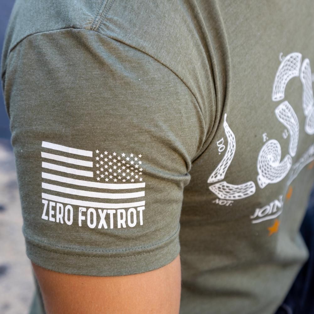 Zero Foxtrot футболка Join or Get Stacked (OD Green), S